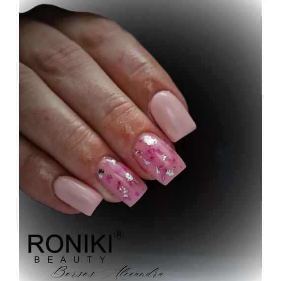 Roniki Macaron széria TPO free - 01 púderrózsaszín gél lakk