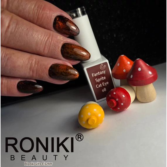 Roniki Fantasy sprite cat eye gél lakk 08 - mágnesezhető
