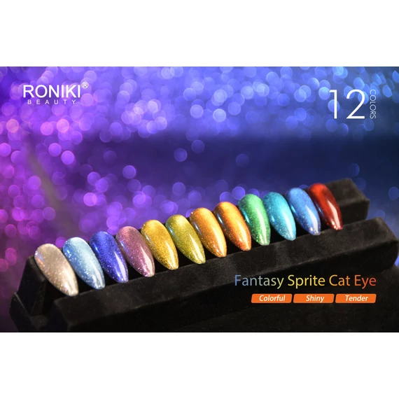 Roniki Fantasy sprite cat eye gél lakk 12 - mágnesezhető
