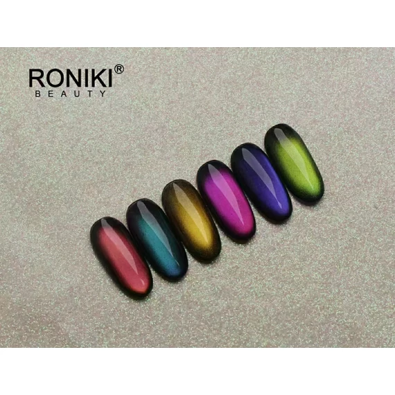 Roniki Amber cat eye TPO free gél lakk 06 - mágnesezhető