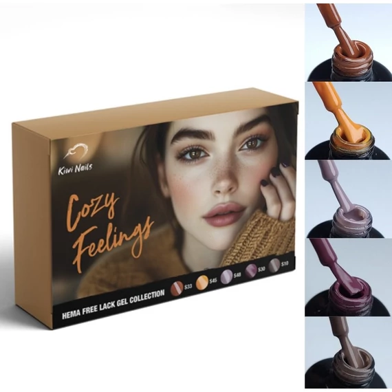 LackGel Kit Cozy Feelings 4 ml – gél lakk szett