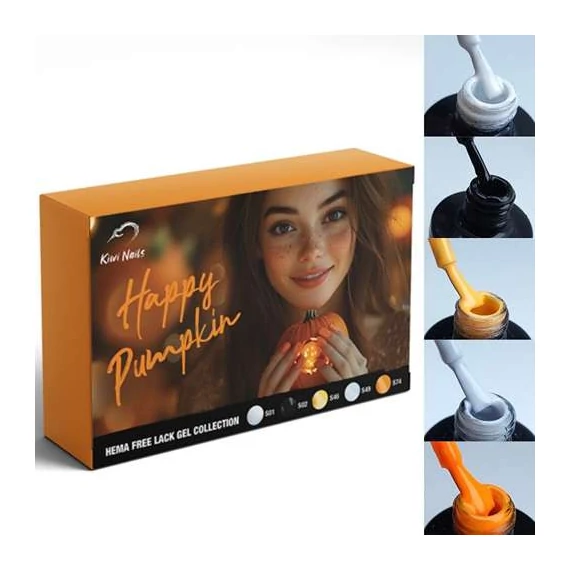 LackGel Kit HAPPY PUMKIN 8 ml – gél lakk szett