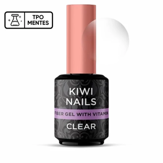 FIBER GEL WITH VITAMIN CLEAR- erősített géllakk alap