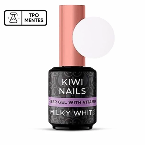 FIBER GEL WITH VITAMIN MILKY WHITE- erősített géllakk alap