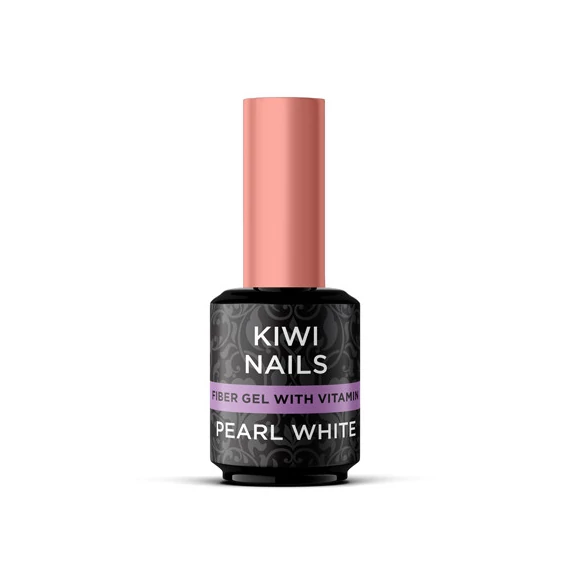 FIBER GEL WITH VITAMIN PEARL WHITE- erősített géllakk alap