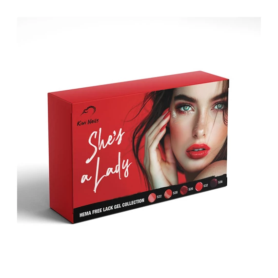 LackGel Kit She's a Lady 4 ml – gél lakk szett