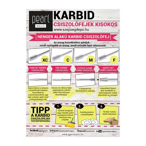 Cone Bit kúpos csiszolófej