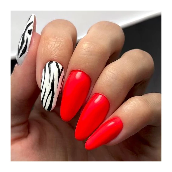 NeonLac FL21 gél lakk - neon piros