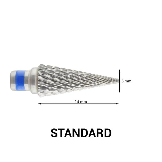 Kúp formájú karbid csiszolófej - Cross Cut - standard