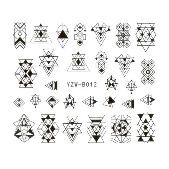 Körömmatrica YZW-B012