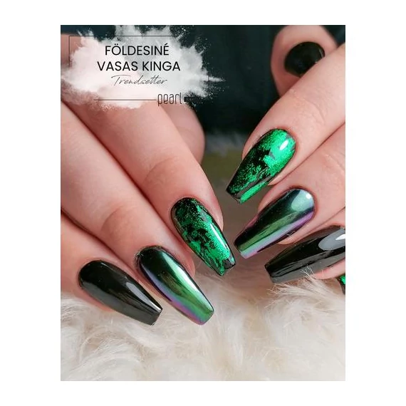 5D Galaxy Cat Eye Powder - Green-purple