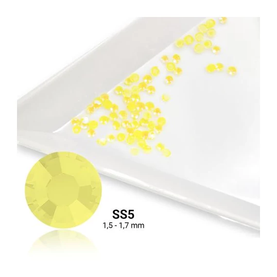 Strasszkő SS5 LU01 Yellow - Glow in the dark - 50db