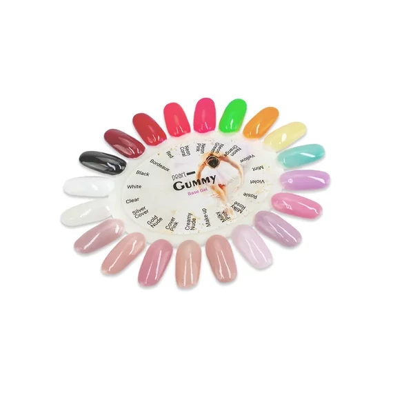 Gummy Base Gel kollekció kikent színpaletta