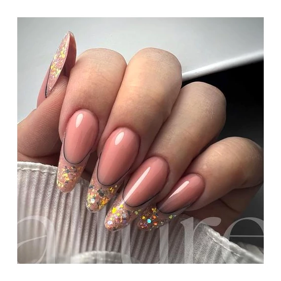 allure G057 prémium multicolor csillámos effekt gél lakk