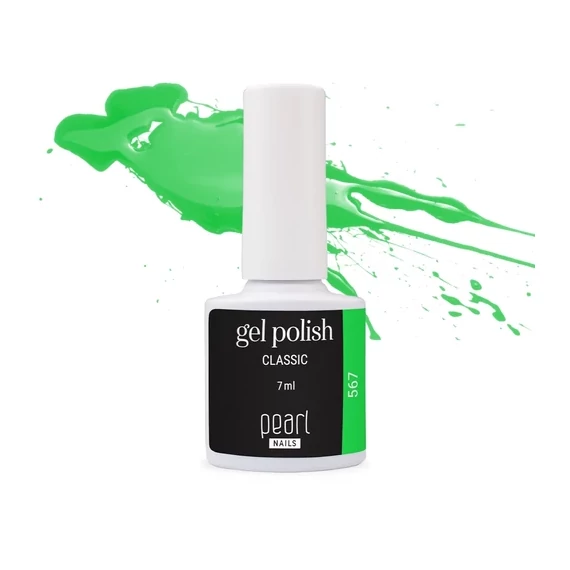 Classic 567 gél lakk - neon zöld