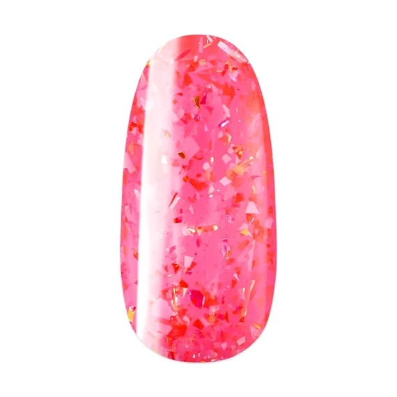 Classic F569 gél lakk - üveghatású flakes pink